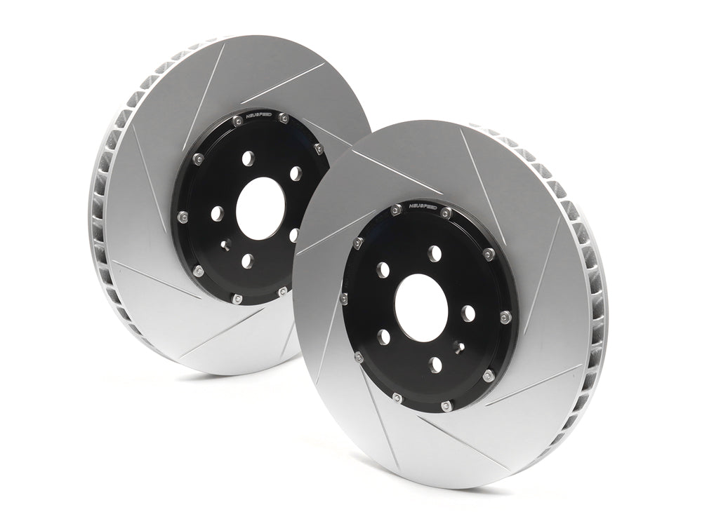 2-Piece Floating Brake Rotors | Front Kit 357mm Slotted • MQBe Golf R Mk8, S3 8Y