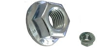 Nut | M6-1.0 Hex Flange Serrated • Class 8 Zinc