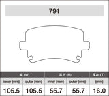 iSWEEP Brake Pads | Rear • PQ35 A3/Q3/TT/TTS/TT RS, GTI/Golf R