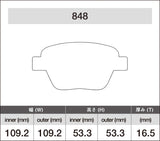 iSWEEP Brake Pads | Rear • PQ35 A3, Beetle/Golf