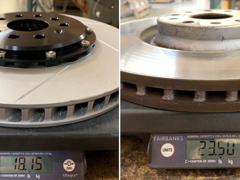 2-Piece Floating Brake Rotors | Front Kit 340mm Slotted • MQB/MQBe