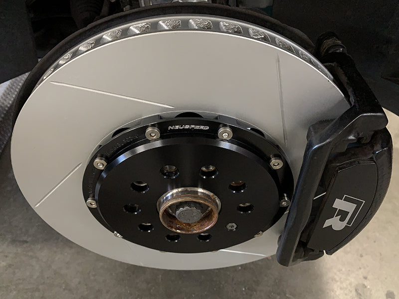 2-Piece Floating Brake Rotors | Front Kit 340mm Slotted • MQB/MQBe