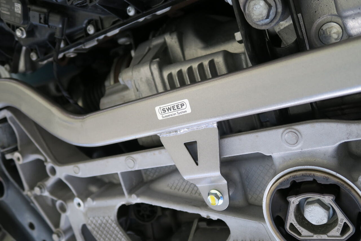 iSWEEP Power Brace | Lower Arm Front • MQBe Golf GTI/R Mk8, S3/RS 3 8V.2/8Y