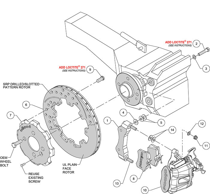 Wilwood Combination Parking Brake Caliper Kit | Rear 298mm • R56/R57/R58/R59