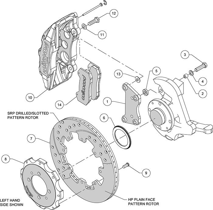 Wilwood Dynapro Forged 6-Piston Big Brake Kit | Front 310mm • FIAT 500