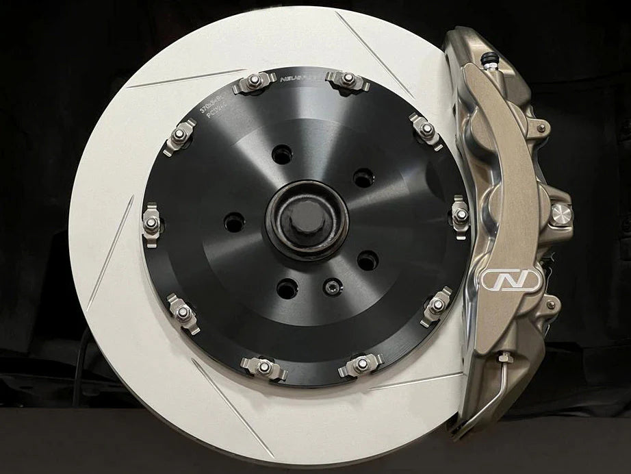 6-Piston Big Brake Kit | V3 Front 370mm • MQB TT RS 8S/8S.2 Powdercoat - Red Gloss [NO PADS]