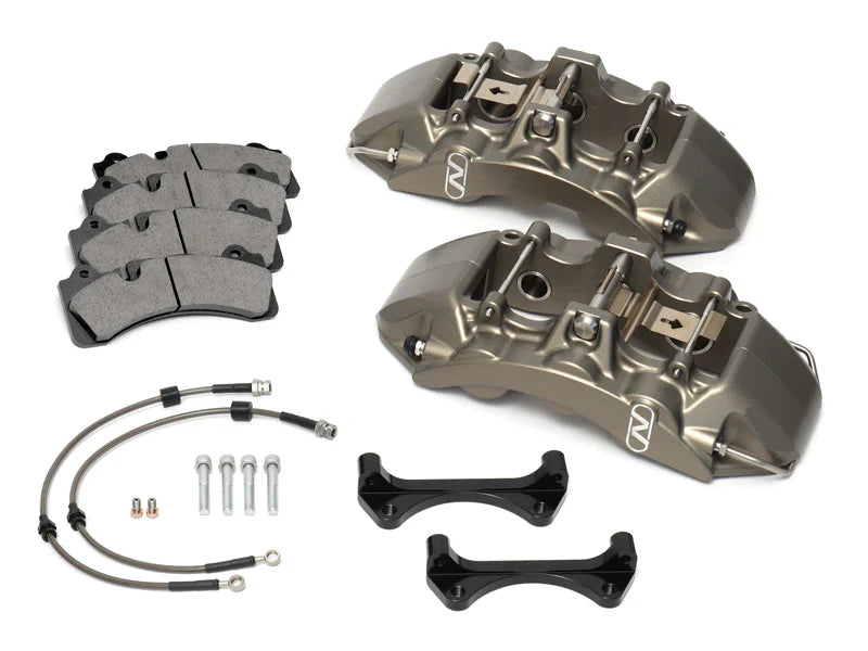 6-Piston Big Brake Kit | V3 Front 370mm • MQB TT RS 8S/8S.2 Powdercoat - Red Gloss [NO PADS]