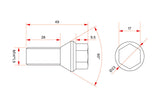 iSWEEP Titanium Wheel Lug Bolts